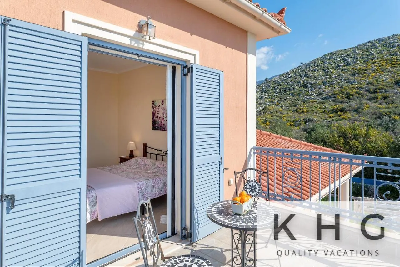 Villa Xenia In Karavados Village, Private Pool, Barbecue, Top View! 그리스