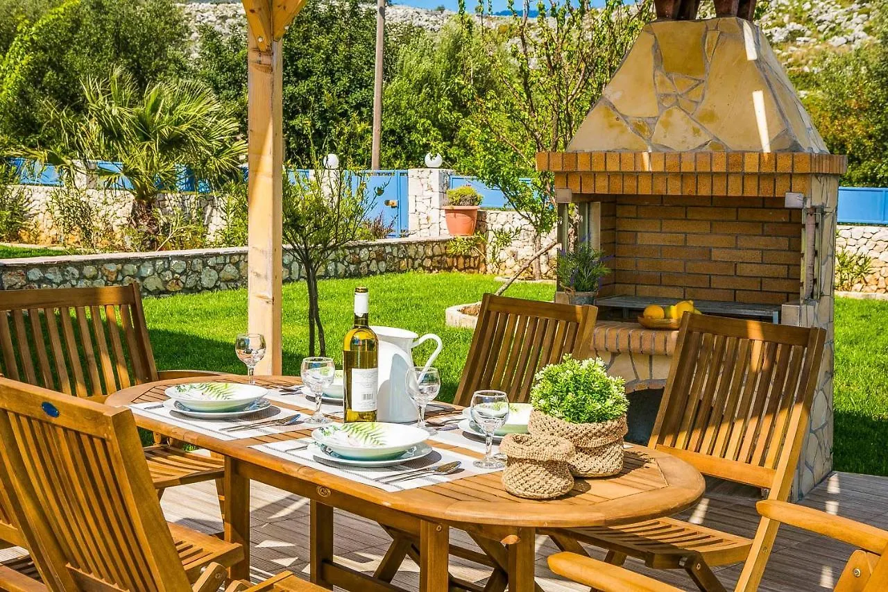 Villa Xenia In Karavados Village, Private Pool, Barbecue, Top View!