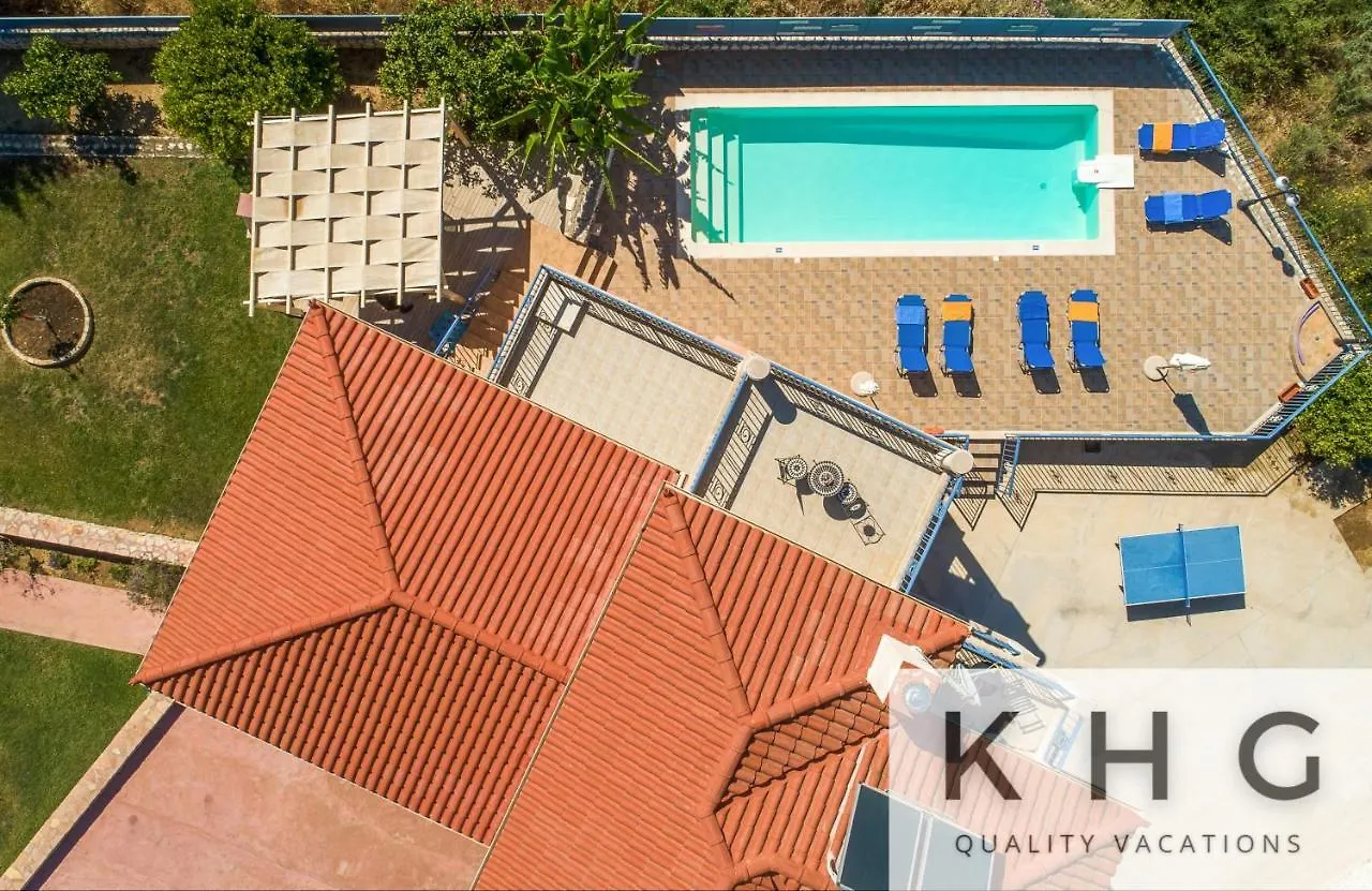 Villa Xenia In Karavados Village, Private Pool, Barbecue, Top View!