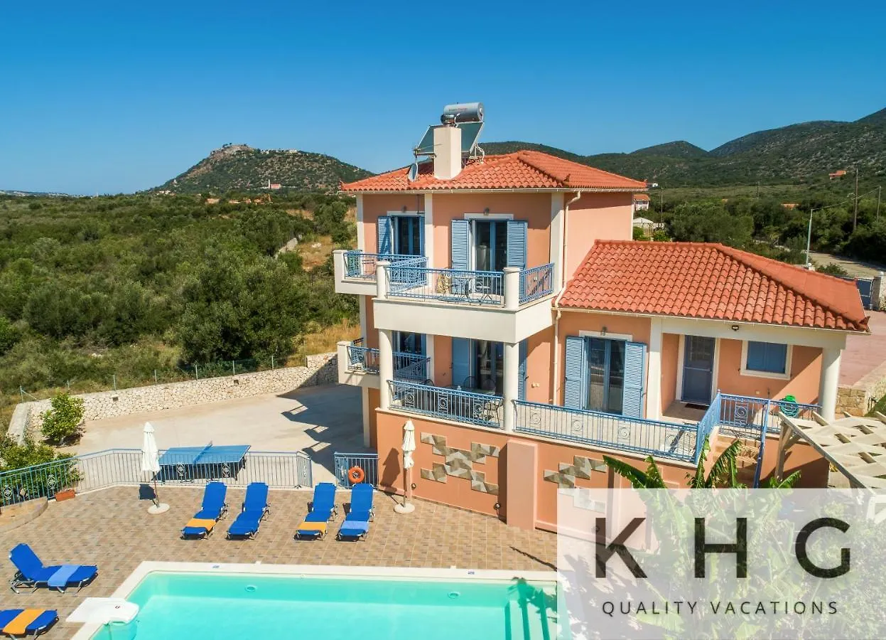 Villa Xenia In Karavados Village, Private Pool, Barbecue, Top View!