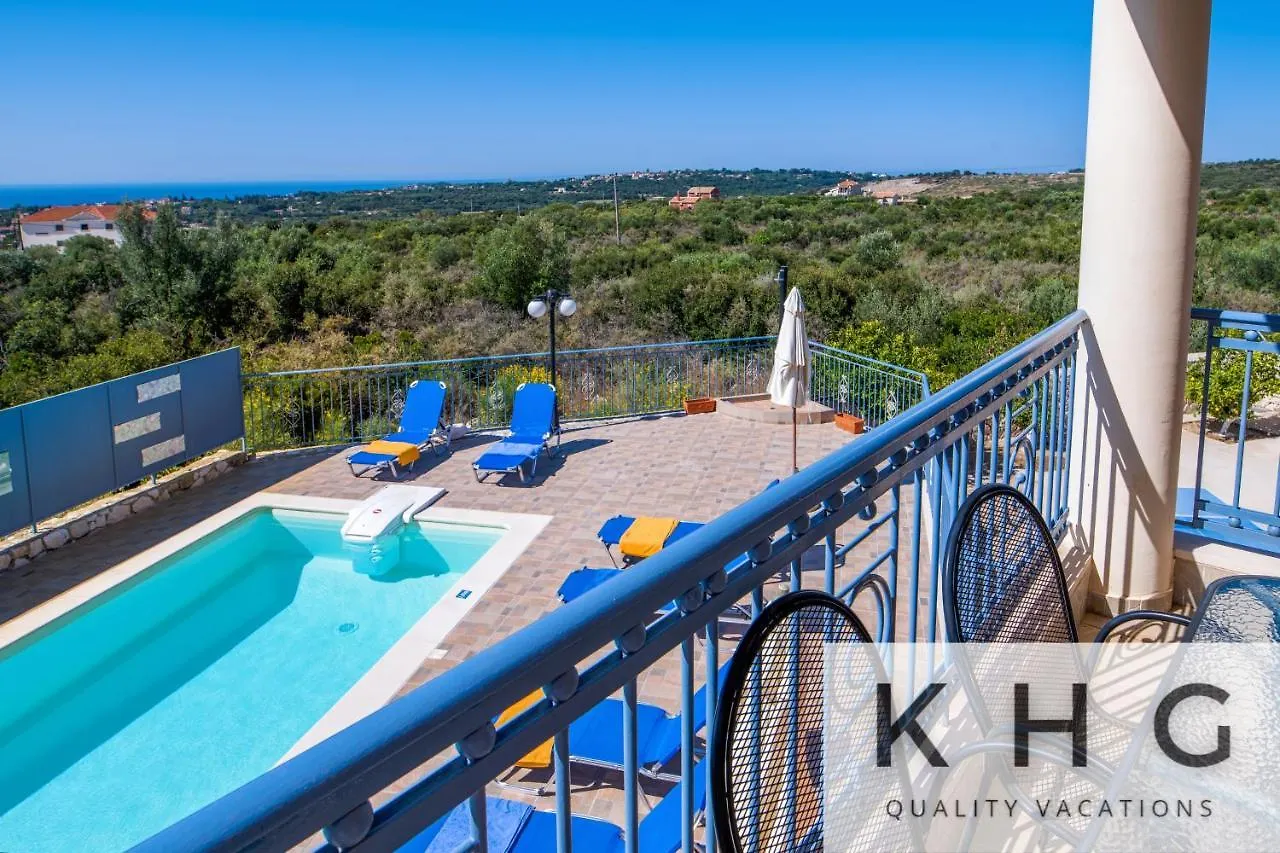 Villa Xenia In Karavados Village, Private Pool, Barbecue, Top View!