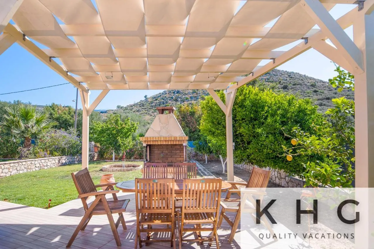 Villa Xenia In Karavados Village, Private Pool, Barbecue, Top View!