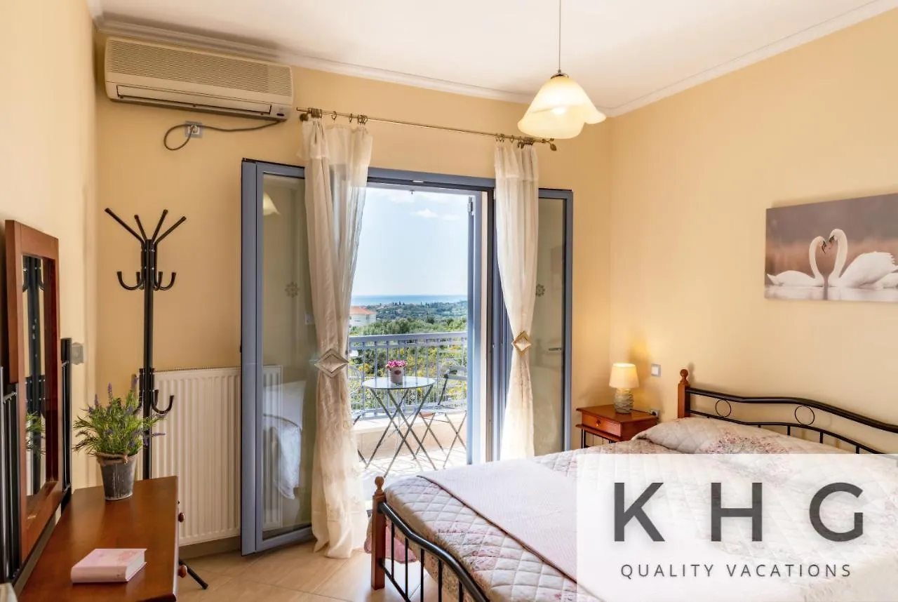 Villa Xenia In Karavados Village, Private Pool, Barbecue, Top View! 0*,