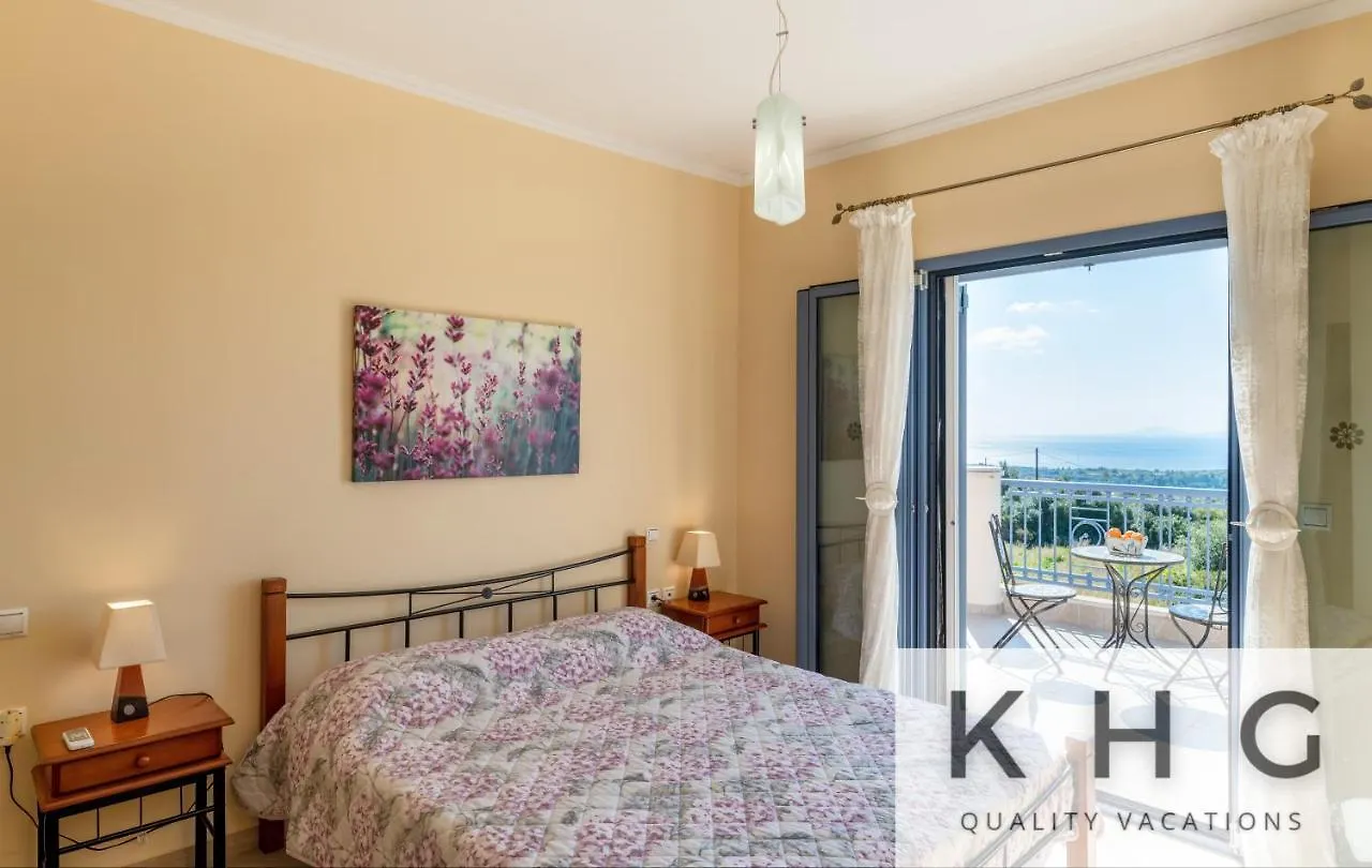 Villa Xenia In Karavados Village, Private Pool, Barbecue, Top View!