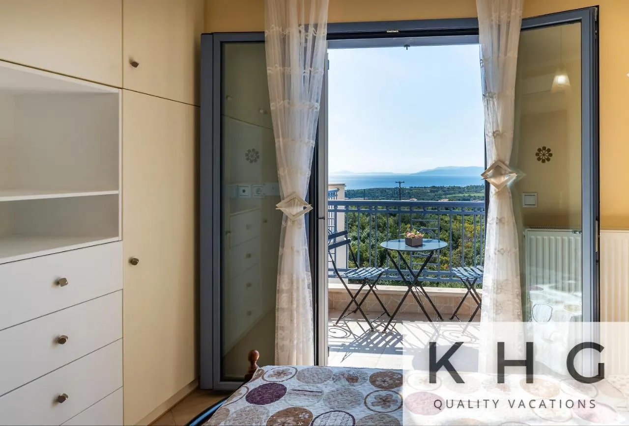 Villa Xenia In Karavados Village, Private Pool, Barbecue, Top View!
