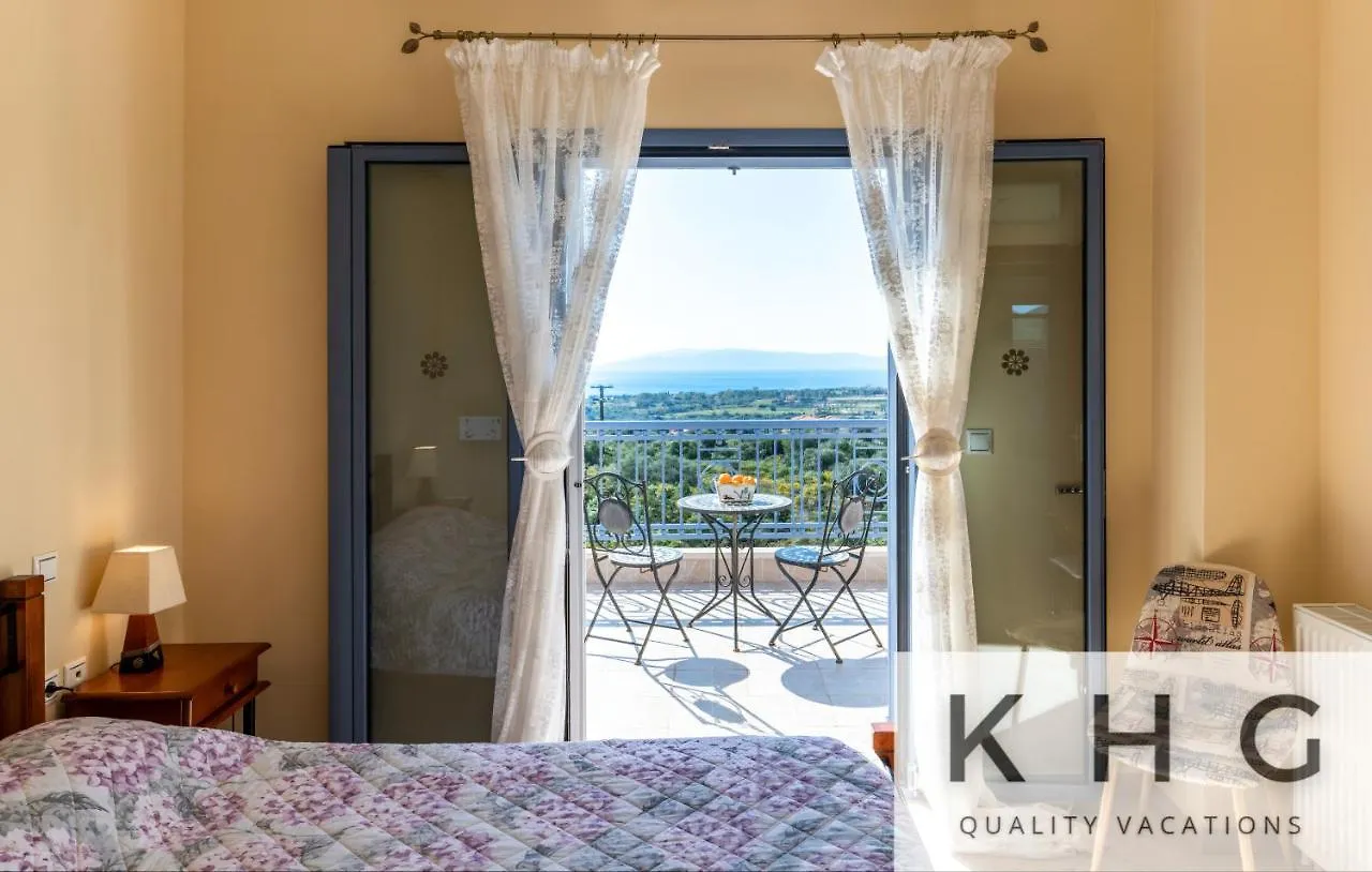 Villa Xenia In Karavados Village, Private Pool, Barbecue, Top View!