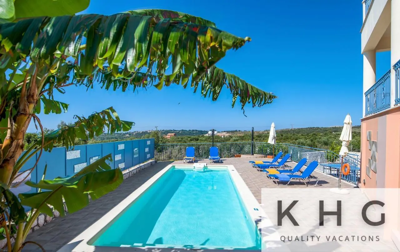 Villa Xenia In Karavados Village, Private Pool, Barbecue, Top View!