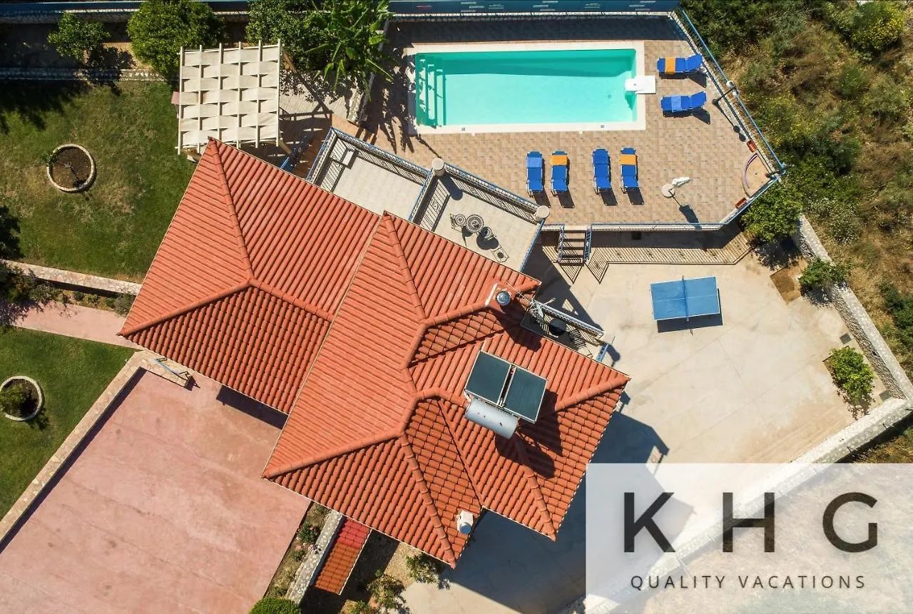 Villa Xenia In Karavados Village, Private Pool, Barbecue, Top View! 0*,